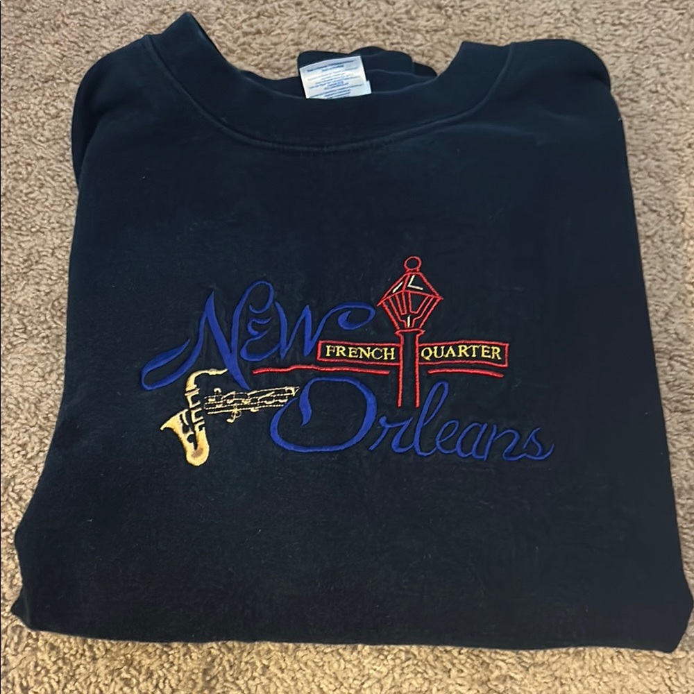 New Orleans French Quarter Black Sweatshirt